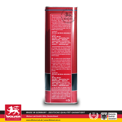 Wolver Turbo Evolution 15W-40 Ci-4 5L